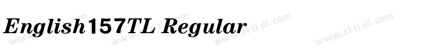 English157TL Regular字体转换